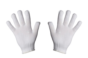 Work gloves isolated on white background