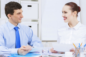 Fototapeta premium Working in partnership