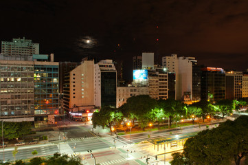 Fototapeta na wymiar Night in Buenos Aires