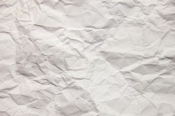 Crumpled white paper