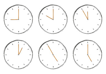 sketch clock