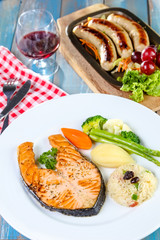 Grilled Salmon steak