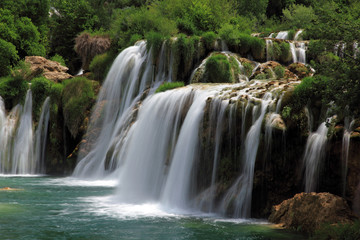 Fototapeta na wymiar Waterfall Skradinski Buk