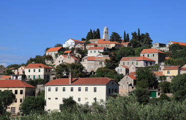 Fototapeta na wymiar View on the village Vrisnik