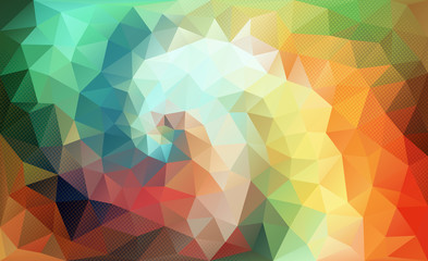 Obraz premium Color Swirl polygon