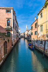 Canal in Venice, Italy.