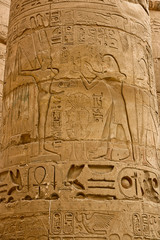 Ancient ruins of Karnak temple in Egypt.