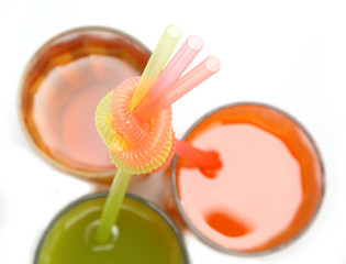 glasses of juices