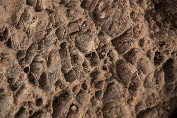 weathered rock in serra de tramuntana, mallorca, spain