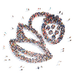 people in the form of strawberries.