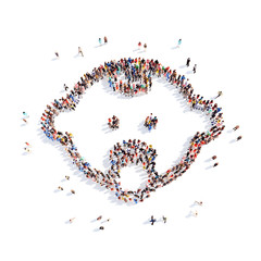 people in the form of a child.