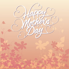 Fototapeta na wymiar Floral Happy Mother's Day