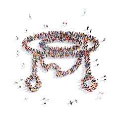 people in the form of children rattles.