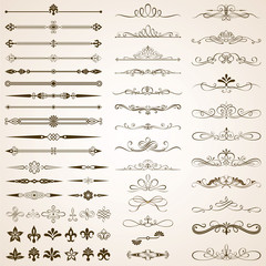 Calligraphic Frames and Border Elements Set