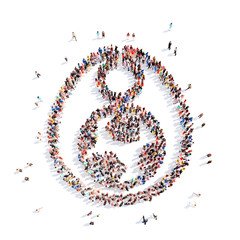 people in the form of children's bib.