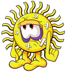 Cute cartoon sun