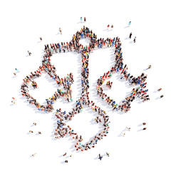 people in the form of children rattles.