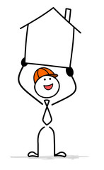 Strichmännchen Haus