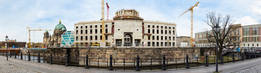Panorama Baustelle Berliner Stadtschloss (Deutschland) © pixelklex