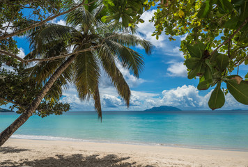 Anse Beau Vallon tropical beach, Mahe island, Seychelles