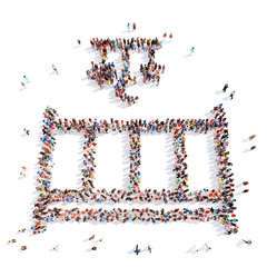 people in the form of a cot.