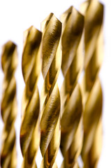 Drill bit metal bronze color