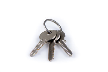 House keys on keyring