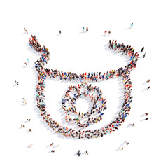 people in the form of children's bib.