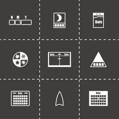 Vector Calendar icon set