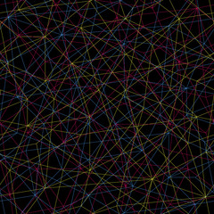 Abstract mosaic pattern with triangles. Seamless vector.