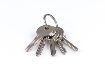 House keys on keyring