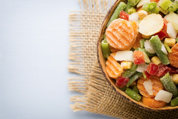Frozen vegetables.