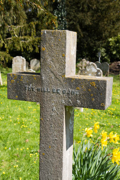 Cross with inscription 'Thy will be done'