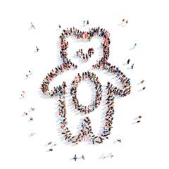 people in the form of a children's toy.