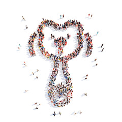 people in the form of children's rattles.