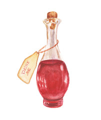 watercolor magic bottle - 81735694