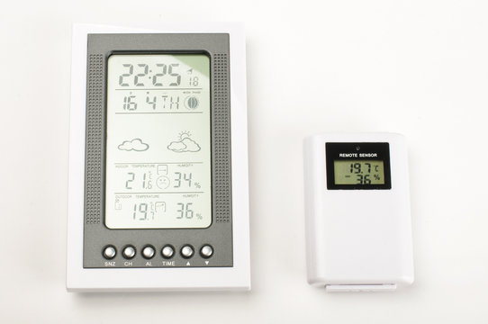 Modern home weather station isolated