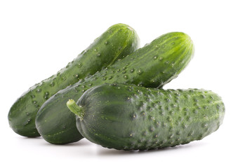 Cucumber vegetable  isolated on white background cutout