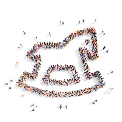 people in the form of a children's toy.