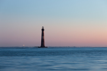 Morris Island Lighthouse at sunrise