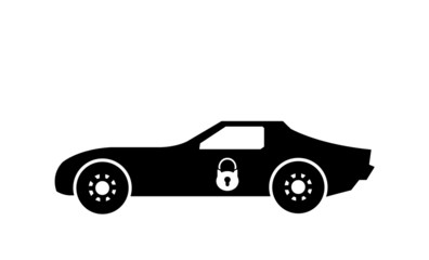 Voiture de sport sécurisé