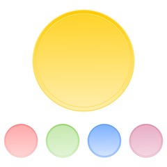 Color circle buttons - Illustration