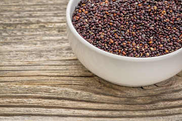 black quinoa grain