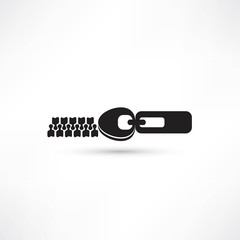 zippers icons over white background vector illustration