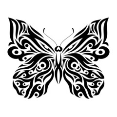 Butterfly in tribal design