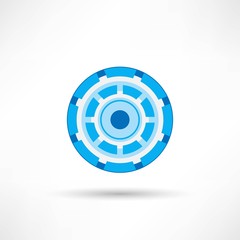 Cyber eye symbol icon