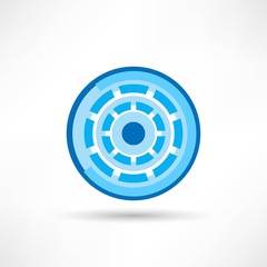 Cyber eye symbol icon