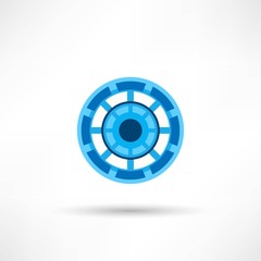 Fototapeta premium Cyber eye symbol icon