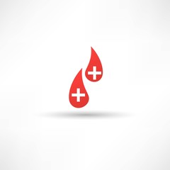 Donated blood icon