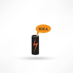 Obraz premium energy drink icon